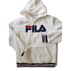 2/$35  FILA Sherpa Fleece Lined hood with Kangeroo pouch pocket Fits Women 6-8